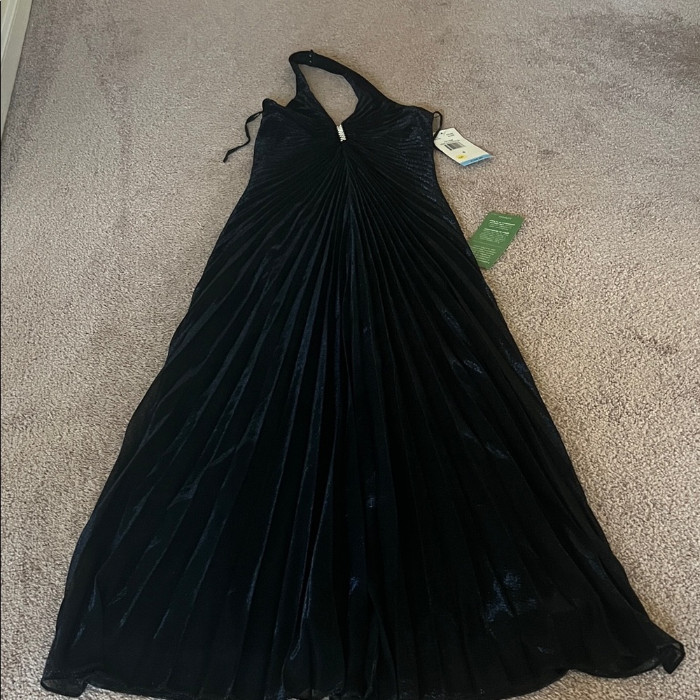 Onyx Nite Black Halter Maxi Dress